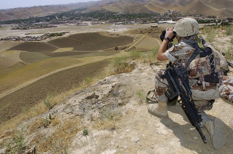 Soldier Observing Valley