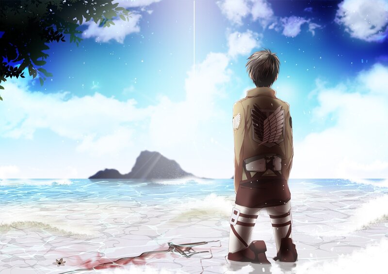 soldier on a beach