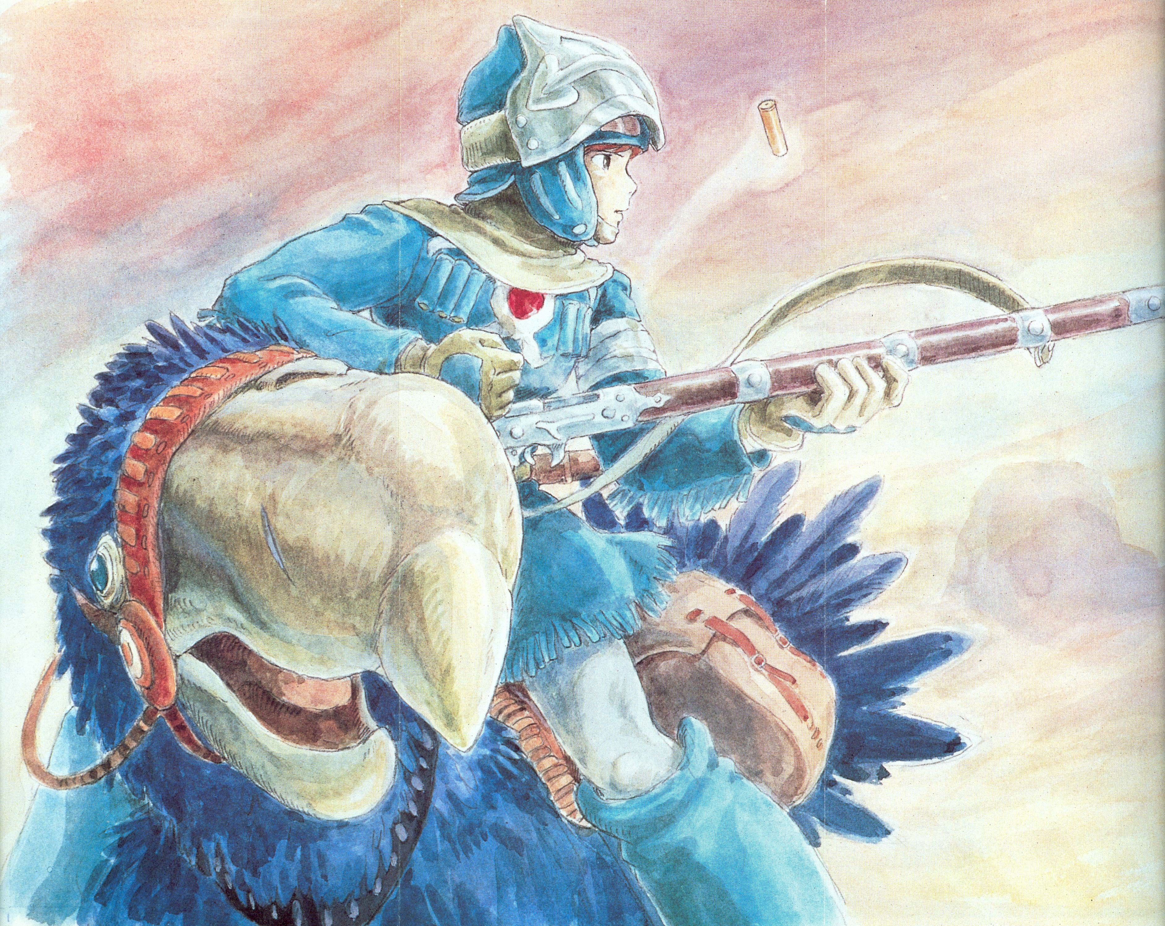soldier on a bird-like creature