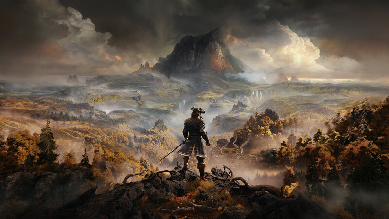 Soldier on a Cliff — Brown, Dramatic, Autumn