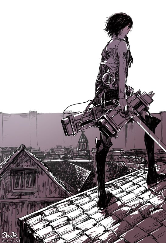 soldier on a rooftop