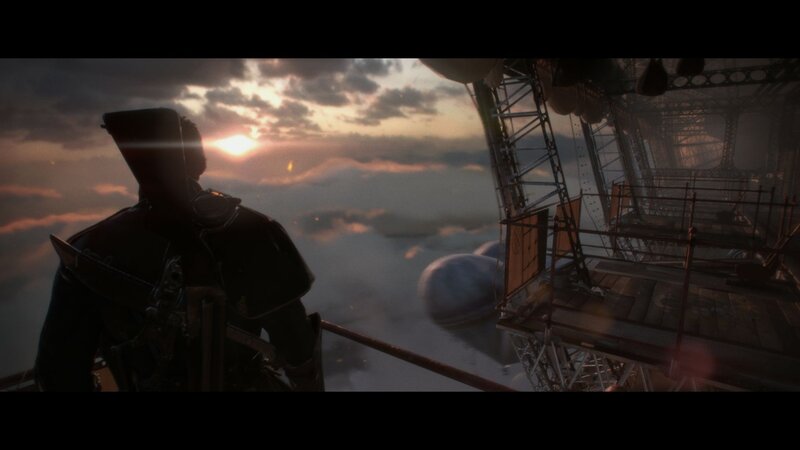Soldier on Airship Deck