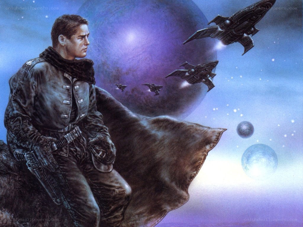Soldier on alien planet