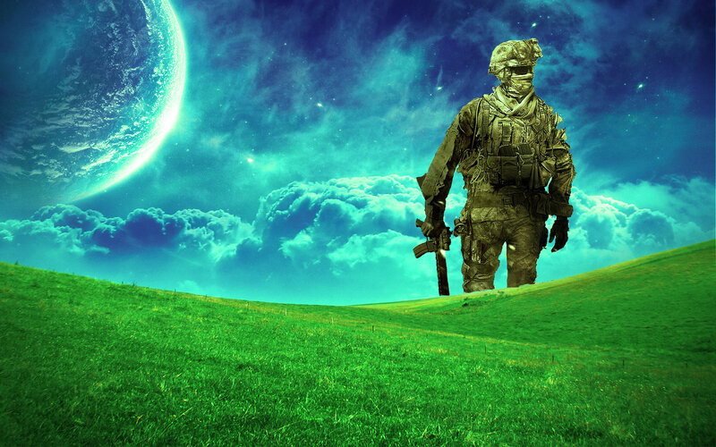 soldier on alien planet