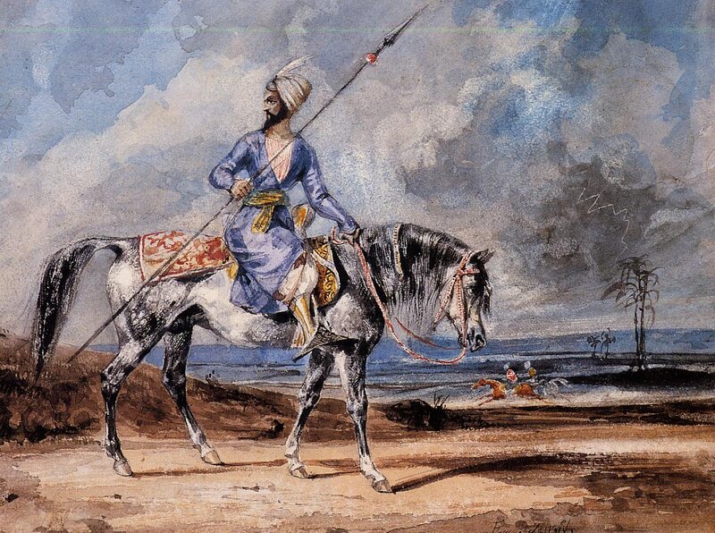 Soldier on Horseback — Blue