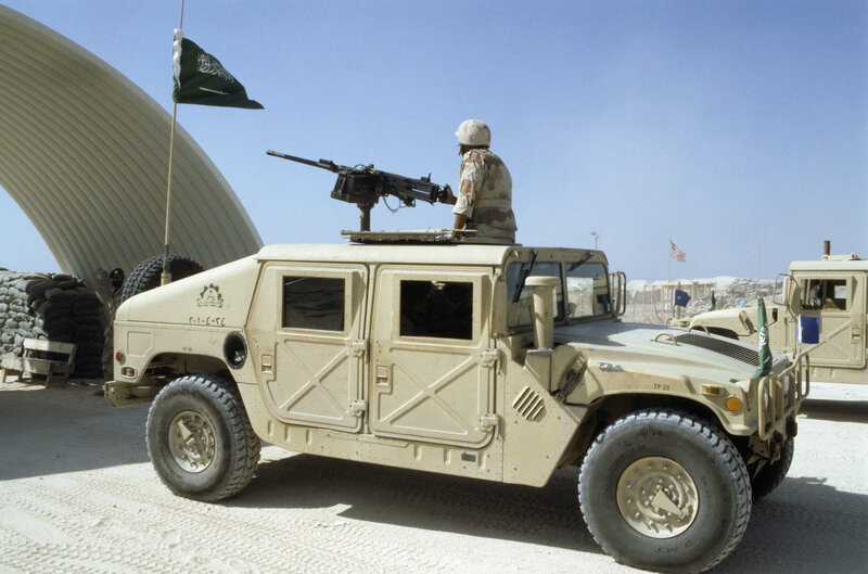 Soldier on Military Vehicle — Tan