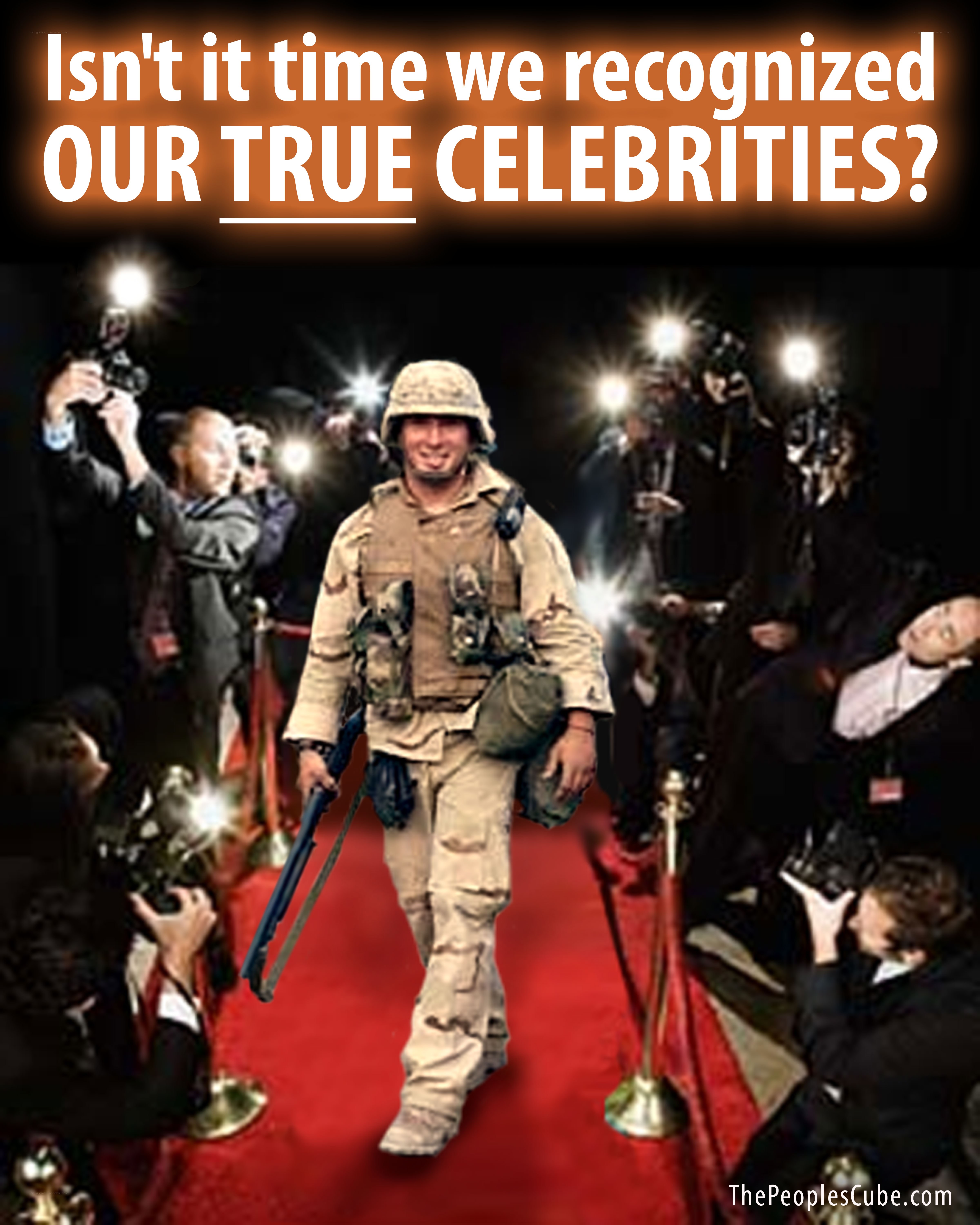 Soldier on Red Carpet