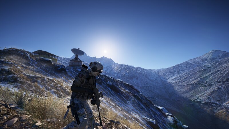 Soldier on Snowy Mountain