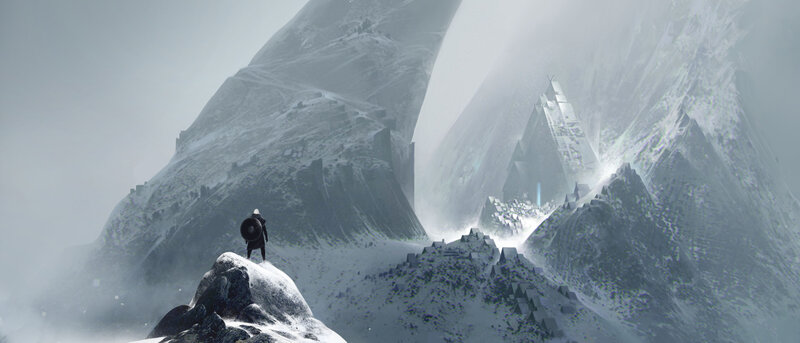 Soldier on Snowy Peak