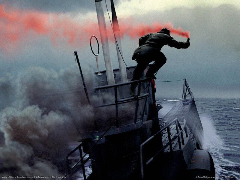 Soldier on Submarine — Gray