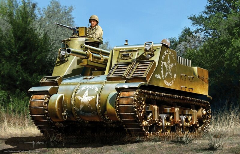 Soldier on Tank — Green