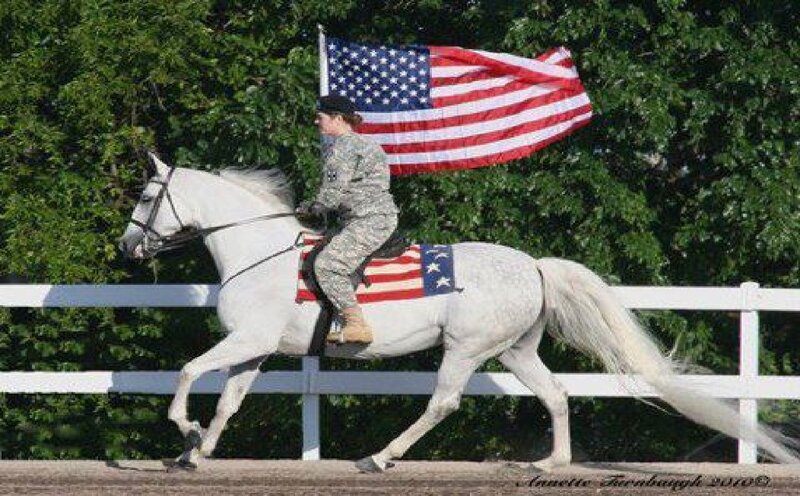 Soldier on White Horse