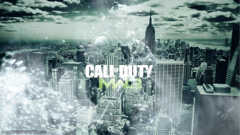 Soldier over Cityscape