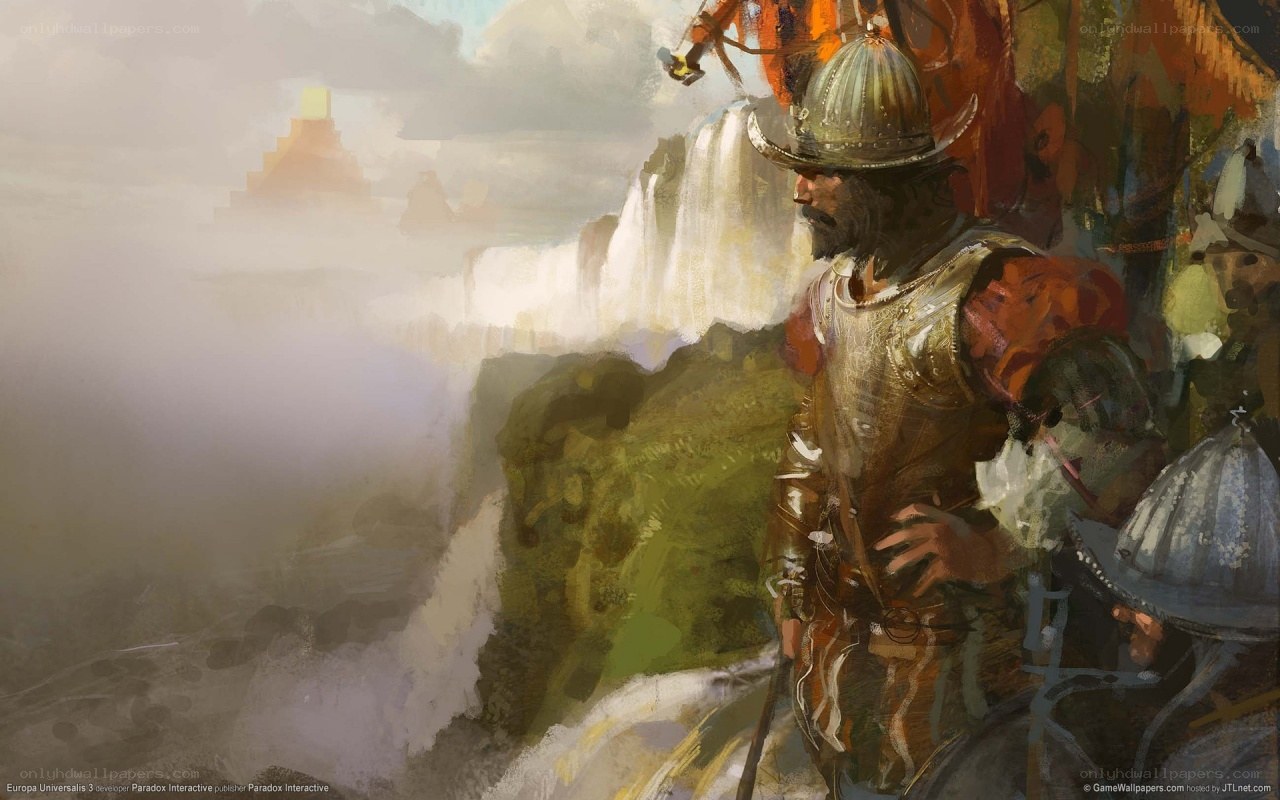 soldier overlooking ancient ruins