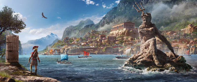 Soldier Overlooking Harbor