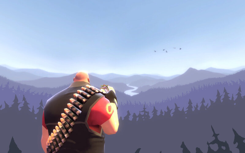 soldier overlooking mountains