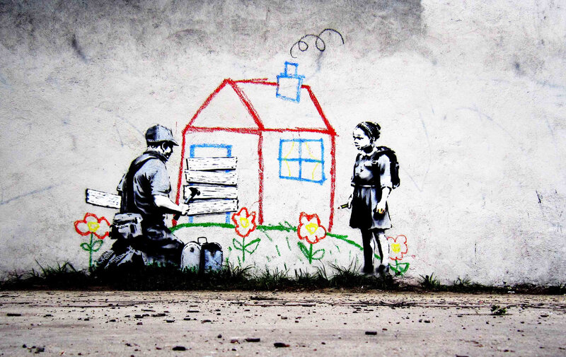 Soldier Painting House