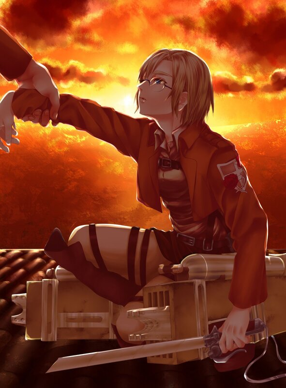 soldier reaching for hand