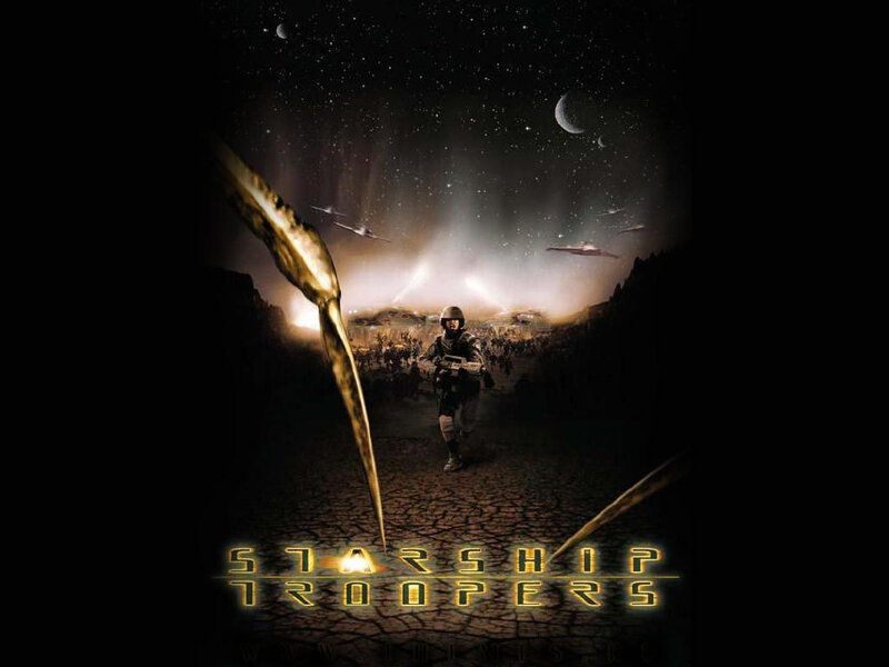 Soldier Running on Alien Planet — Black