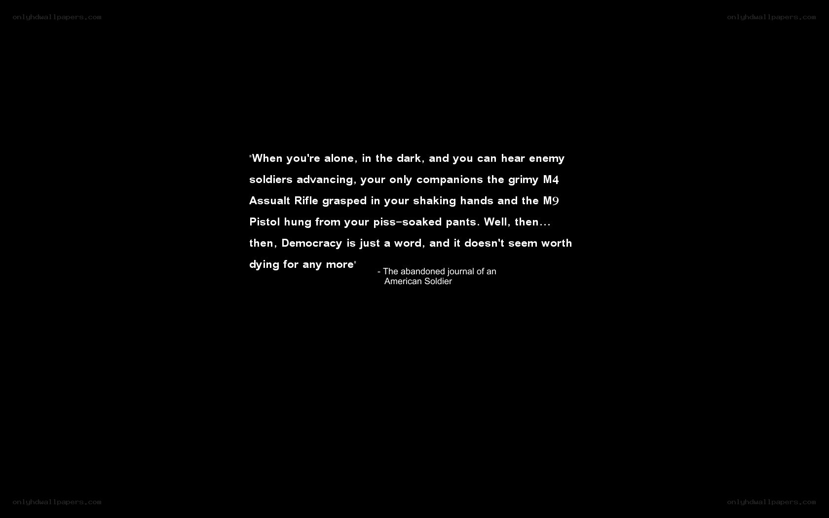 soldier's journal quote