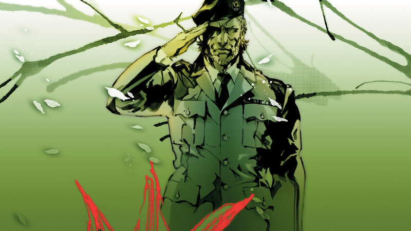 Soldier Saluting in Forest — Green