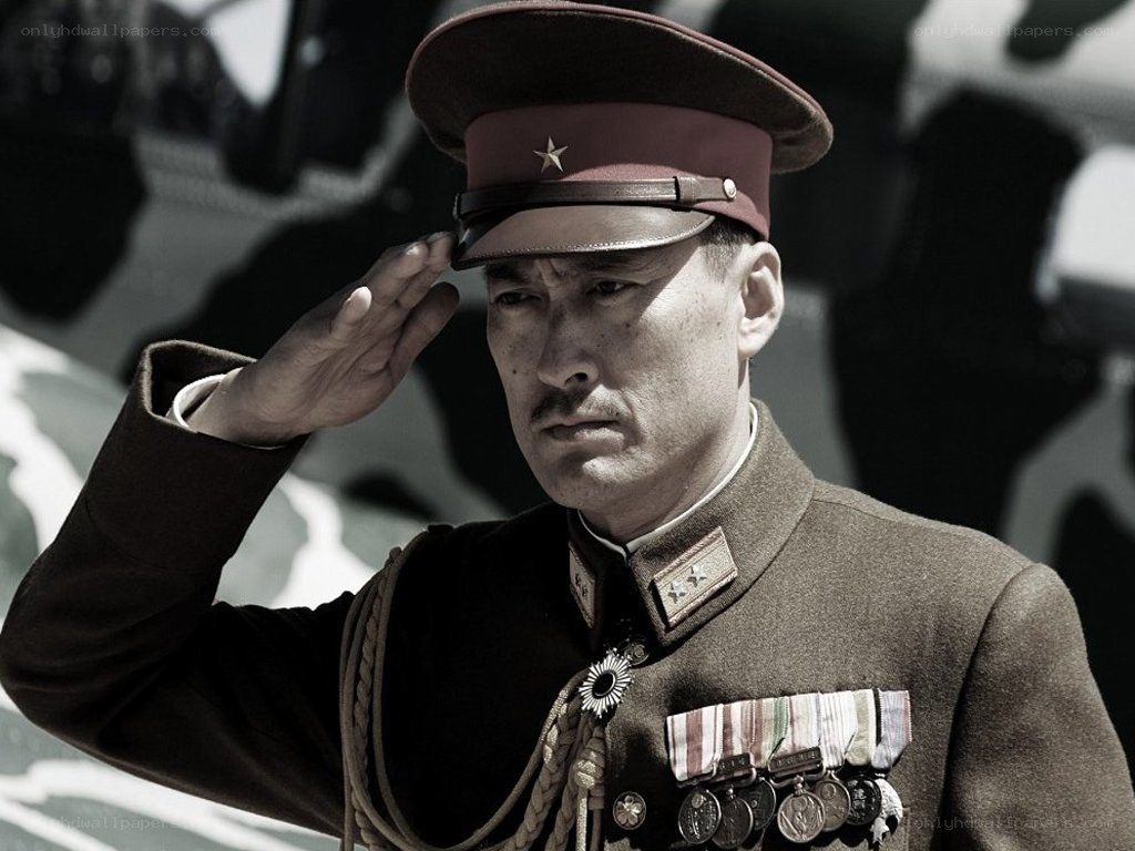 soldier saluting in uniform