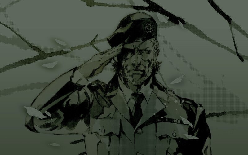 soldier saluting in winter