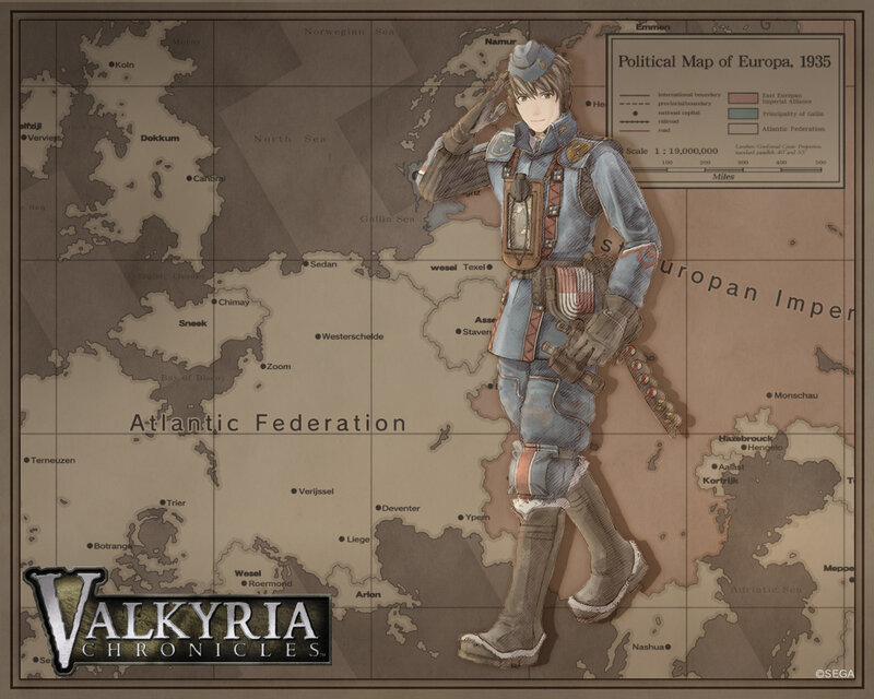 Soldier Saluting on Map