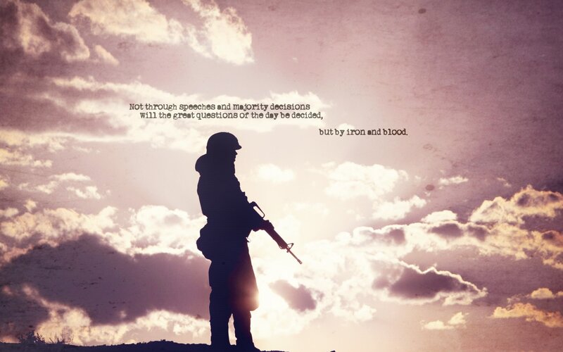 Soldier Silhouette — Purple