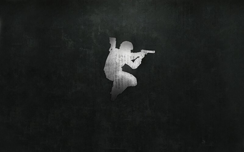 soldier silhouette with gun