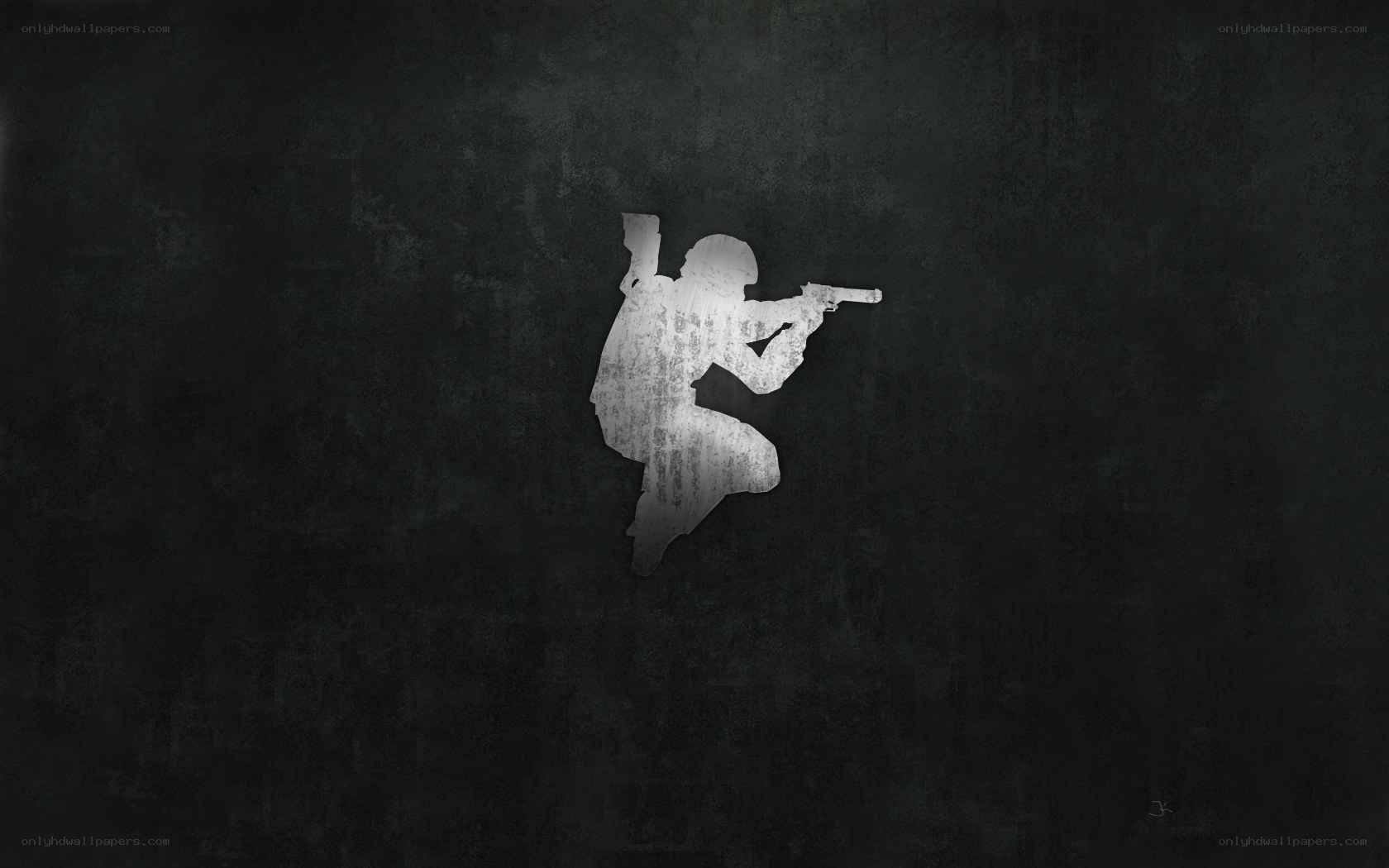 soldier silhouette with gun