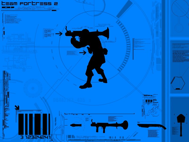 Soldier Silhouette with Weapon