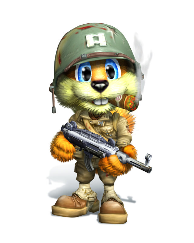 soldier squirrel character
