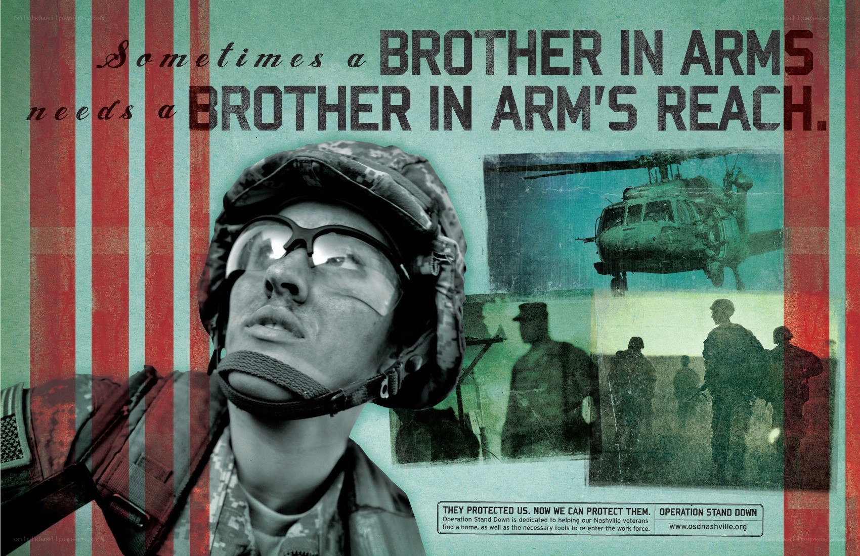 Soldier support campaign poster
