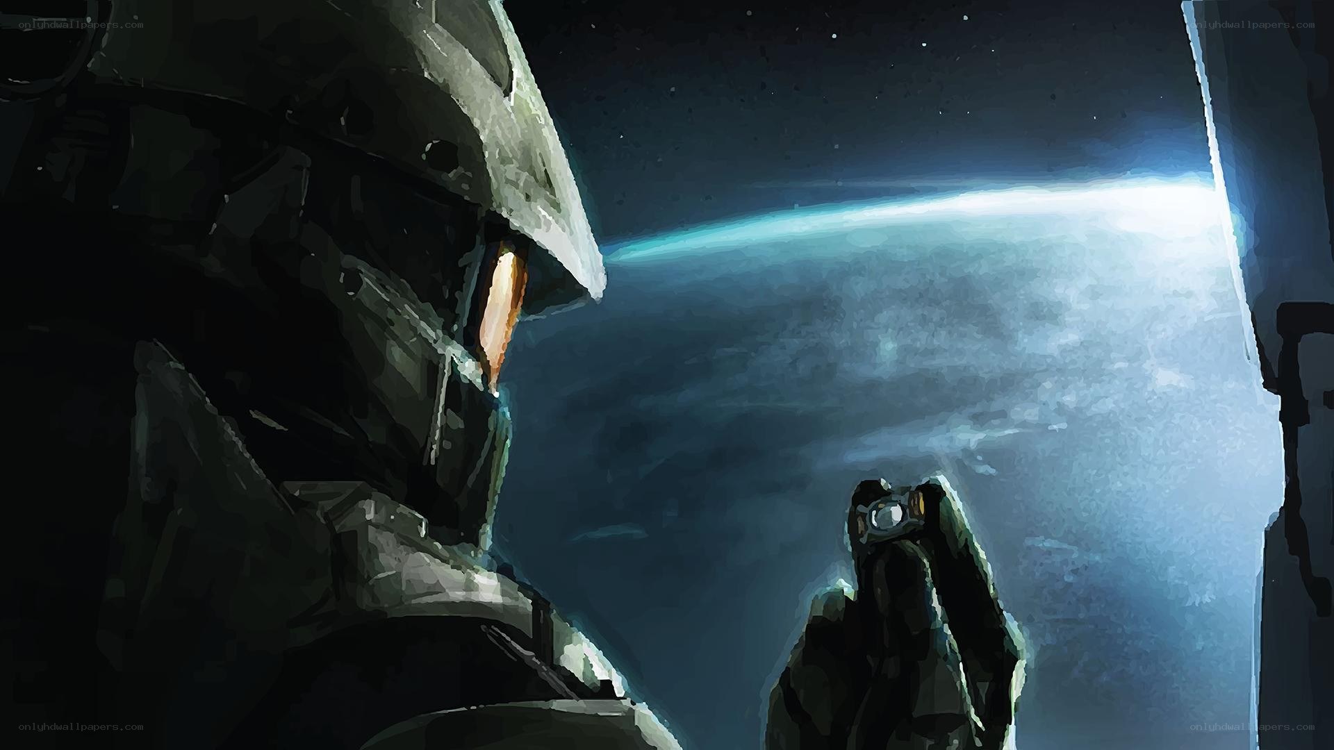 soldier views planet from space