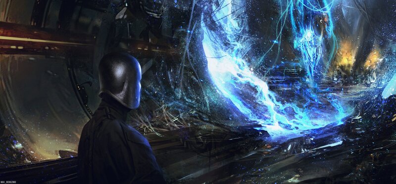 Soldier Watching Energy Surge