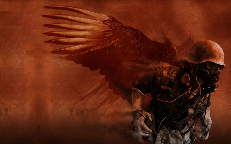 soldier with angel wings