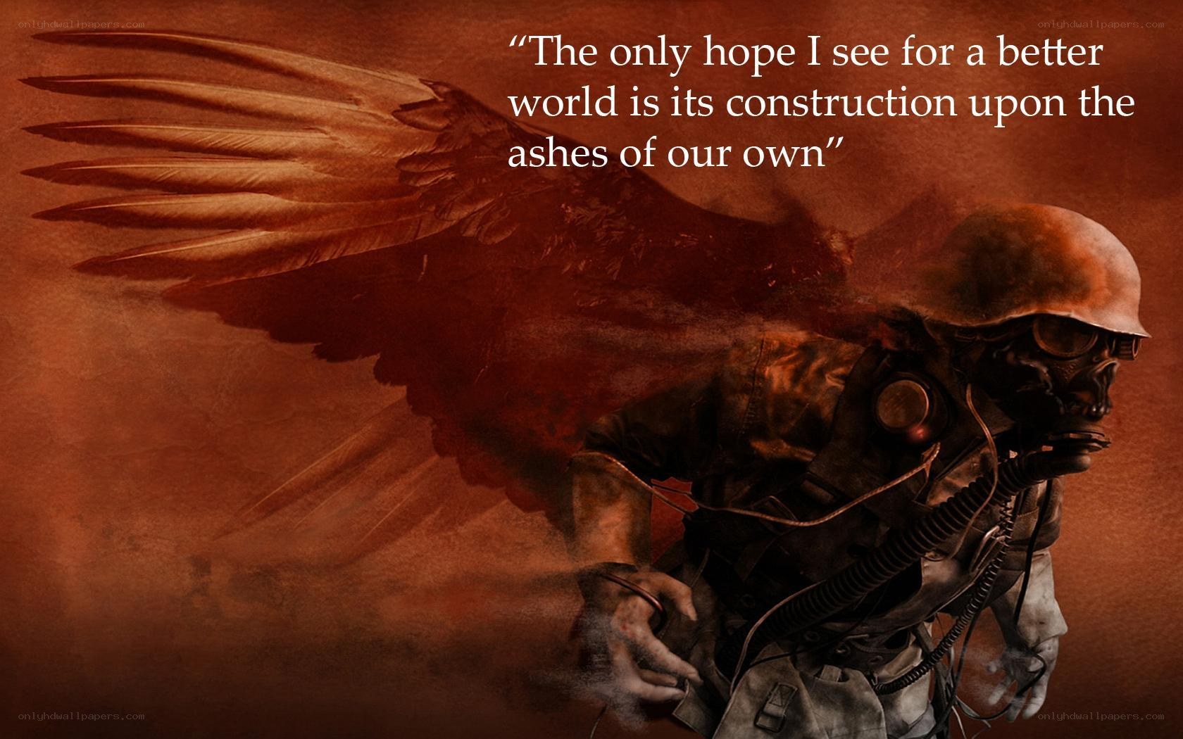 soldier with angel wings