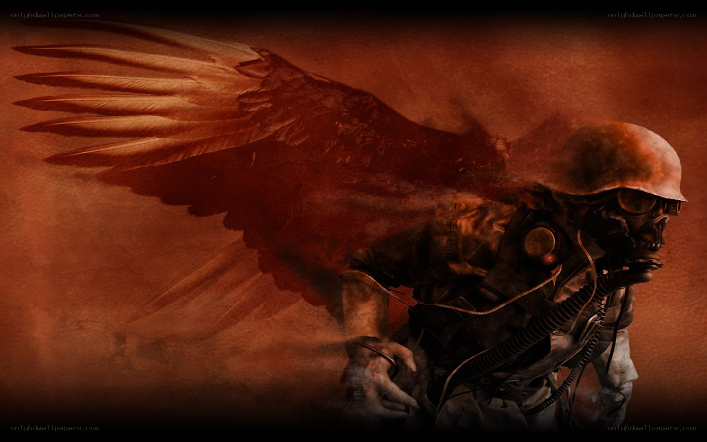 soldier with angel wings