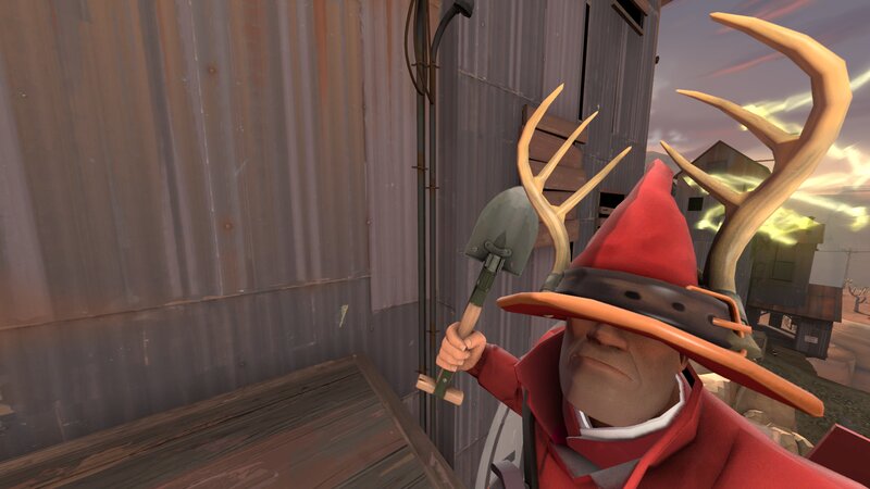 Soldier with Antlers
