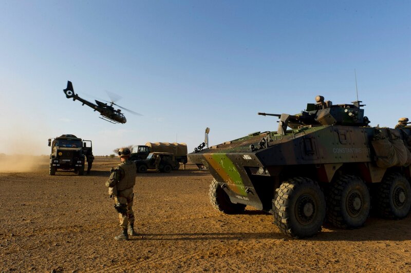Soldier with Armored Vehicle — Brown, Dramatic