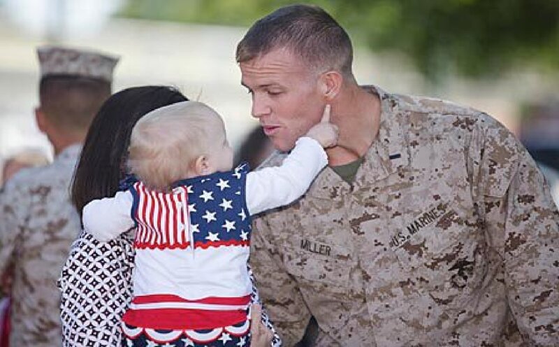 Soldier with Baby
