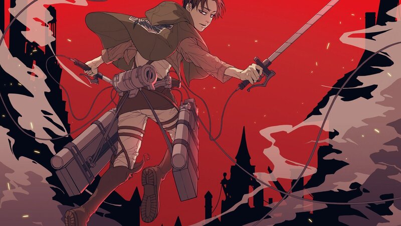 Soldier with Blades and Gear — Red
