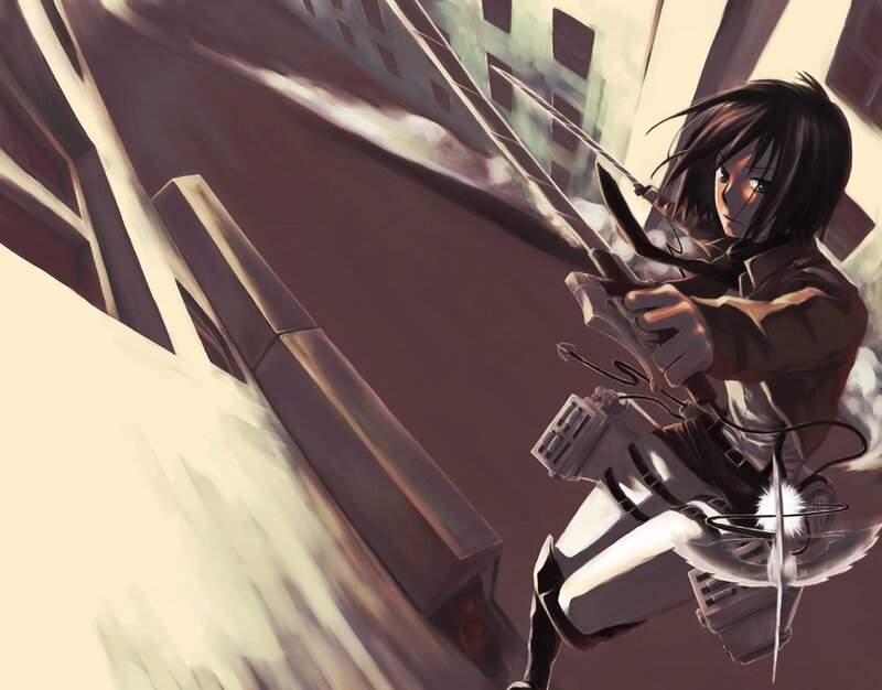 soldier with blades in city