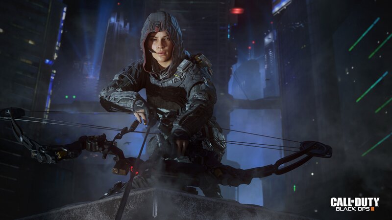 Soldier with Bow — Black, Dark, Dramatic
