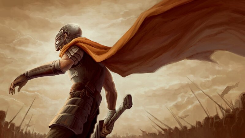 Soldier with Cape — Brown