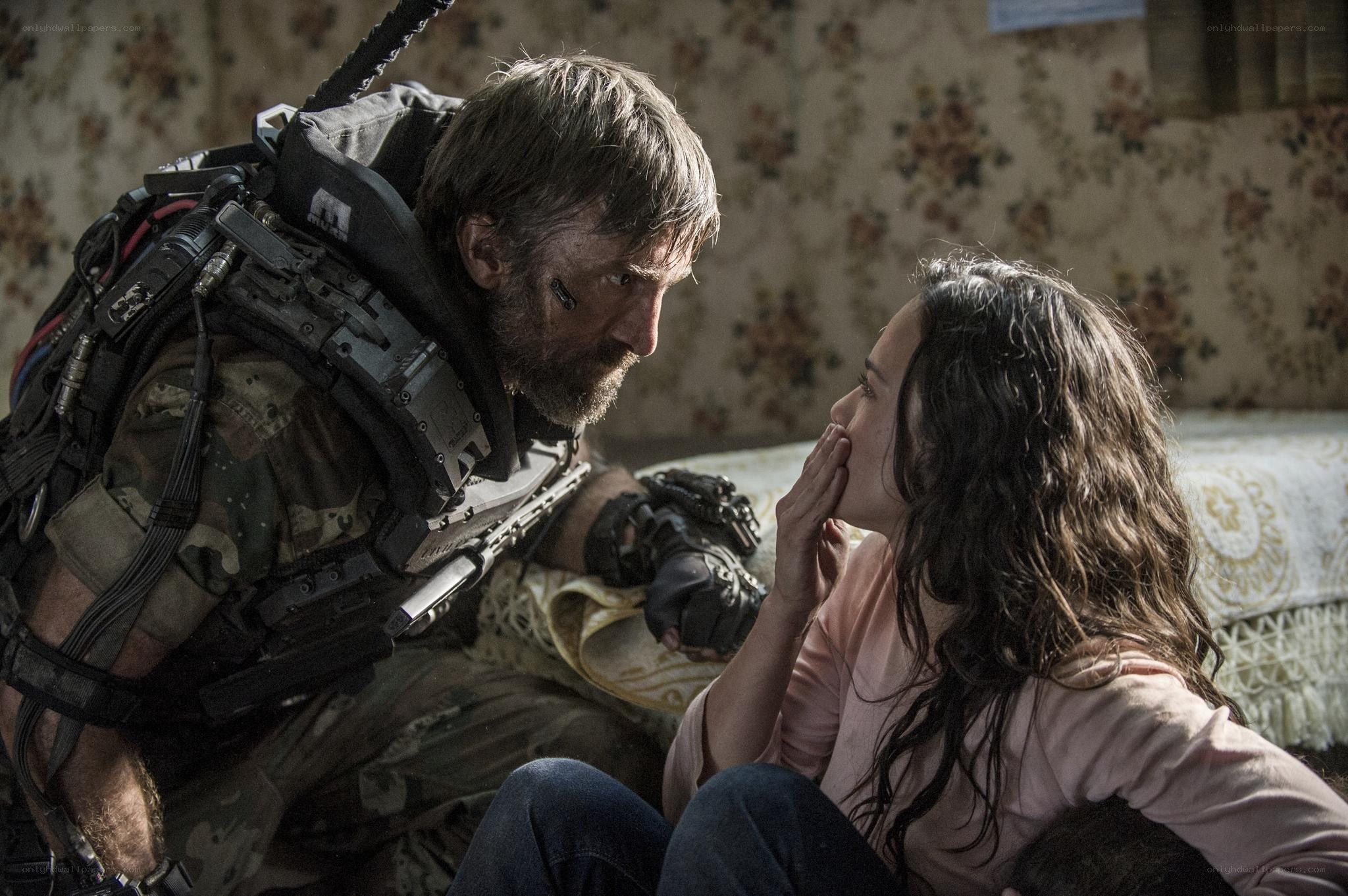 soldier with child in war zone