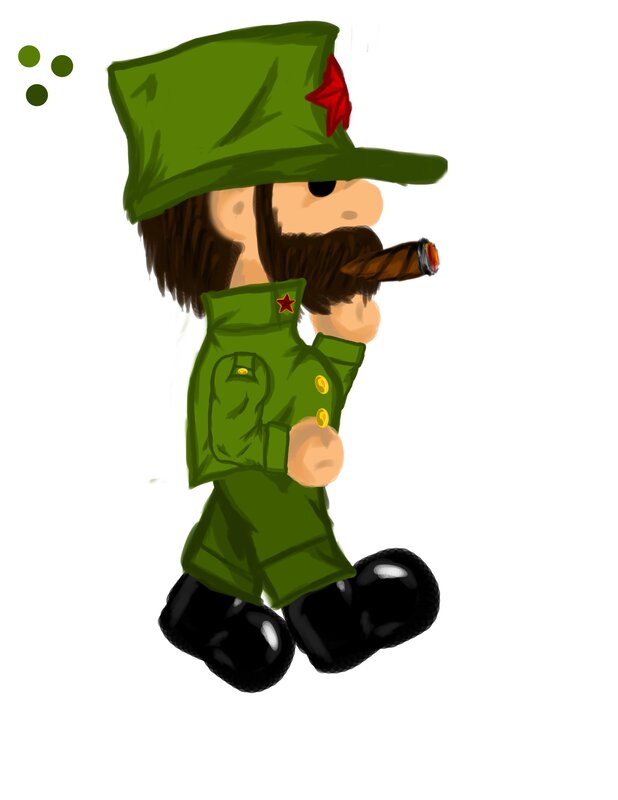 soldier with cigar