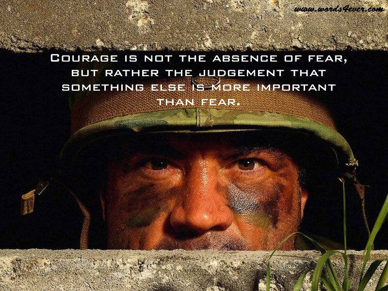soldier with courage quote