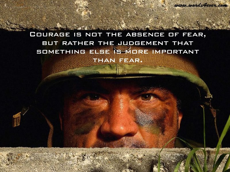 soldier with courage quote